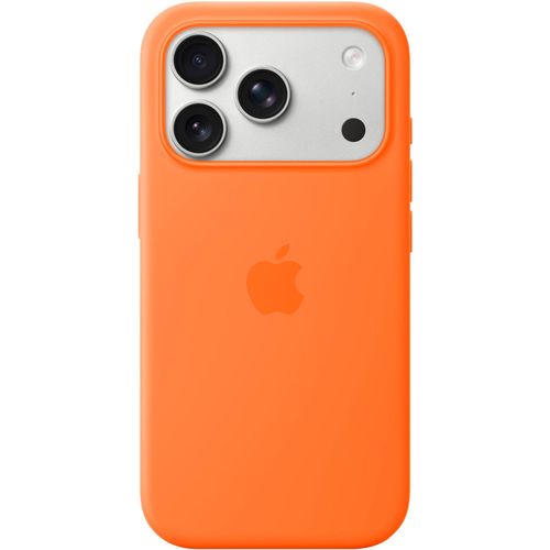 APPLE Smartphone-Hülle "iPhone 17 Pro Silikon Case mit MagSafe", orange, Smartphones, Hüllen