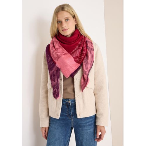 Halstuch CECIL, Damen, Gr. onesize, beaujolais rot, Stoff, 53% Polyacryl, 35% Modal, 12% Viskose, Animalmuster, Modetücher, mit Zebramuster