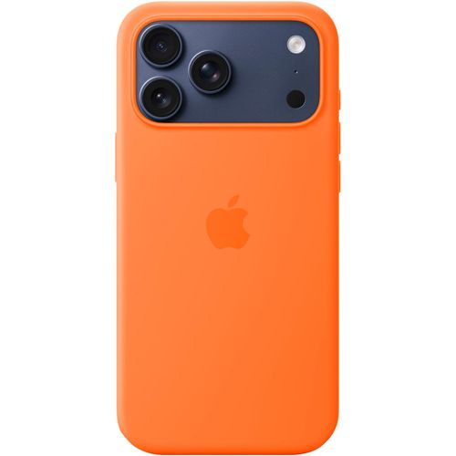 APPLE Smartphone-Hülle "iPhone 17 Pro Max Silikon Case mit MagSafe", orange, Smartphones, Hüllen