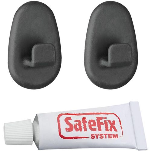 Wandhaken METALTEX "Lava", schwarz, B:3cm H:4,5cm L:1,5cm, Nylon, Haken, Wandhaken