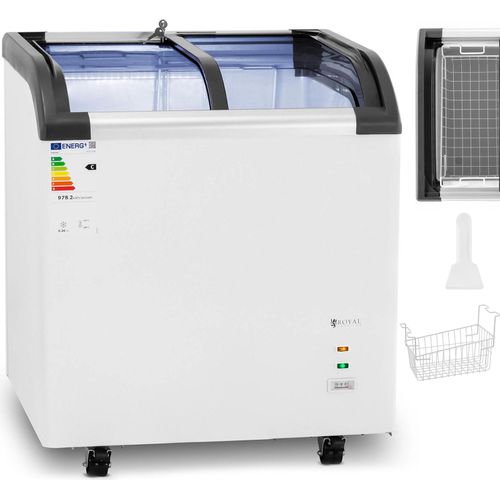 Verglaste Gefriertruhe für Tiefkühlkost 180 l 180 W