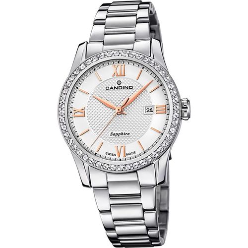 Candino Edelstahl Damen Analog Armbanduhr silber Candino Classic D2UC4740/1