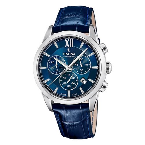 Festina Chronographen Chrono Swiss Made Blue