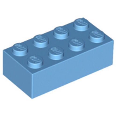 Lego® 2x4 Stein 3001 - 250 Stück Mittleres Blau