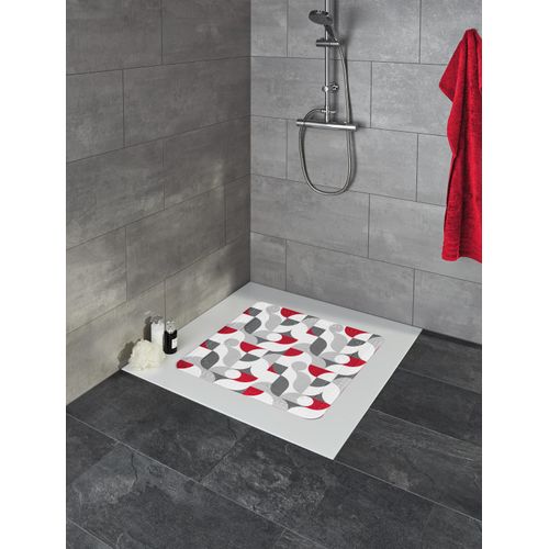 Duscheinlage KLEINE WOLKE "Tess", rubin, B:55cm H:0,3cm L:55cm, PVC Schaum, Wanneneinlagen, Duscheinlage