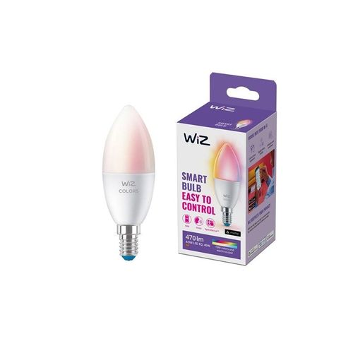 WiZ Color C37 E14 Smart Candle Bulb - RGB/16 Million colors + Dimmable White LED