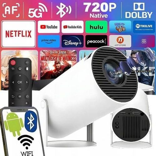 Projektor Hy300 Pro 2025 4K Wifi Smart Tv Android 11, 130 Zoll, Bluetooth