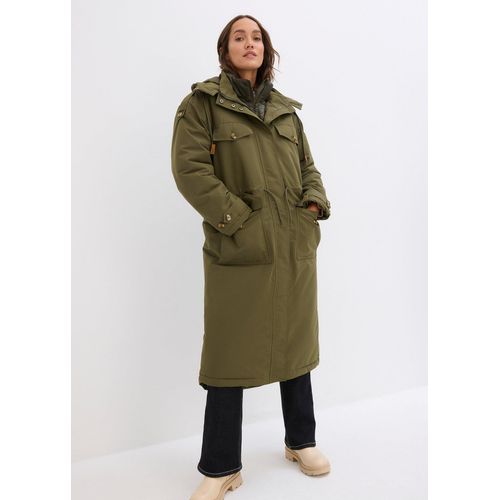 bonprix Wintermantel 2in1 Optik, grün, Gr.38, Wintermantel mit einer 2in1 Optik