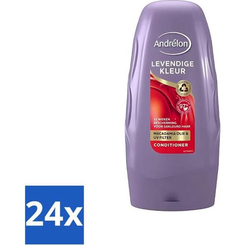 Andrélon - Vibrant Color - Conditioner - Farbkonservierungsmittel - 250 ml - Vorteilspack - 24 Stücke