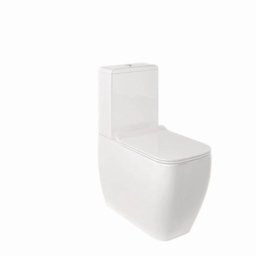 Kludi RESA C Spiralflush-Stand-WC 28WCB0543 62 cm, Universalförmiger Abfluss Weiß glänzend