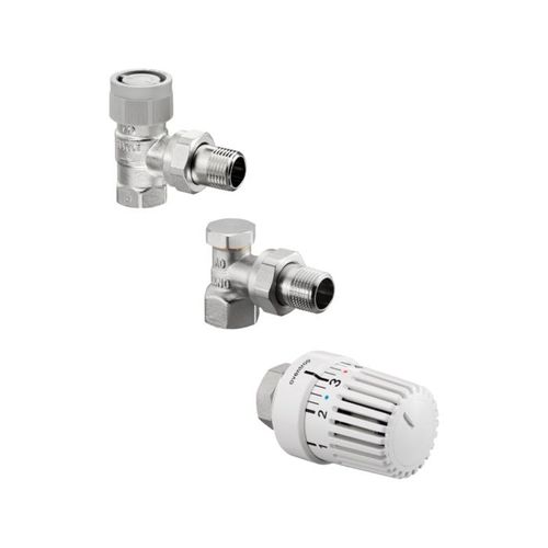 Oventrop Uni LH Thermostatventil-Set 1703064 DN 15, Eckform, mit Thermostat