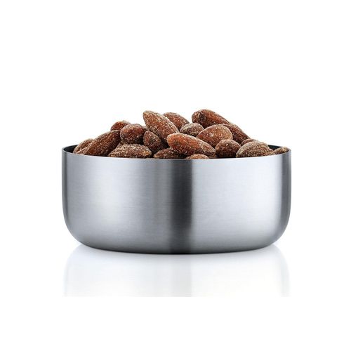 Snackschale BLOMUS "BASIC", silber (silberfarben), H:4cm Ø:10cm, Edelstahl, Schüsseln, Snackschale