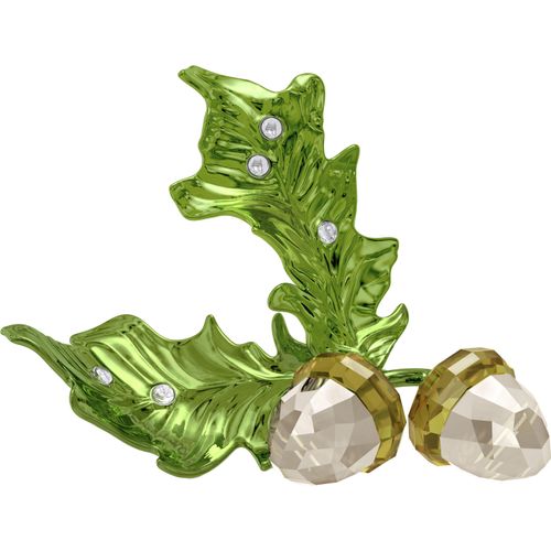 Dekofigur SWAROVSKI "Kristallfigur Sammelfigur Idyllia Eiche", grün (grün,braun), Dekofiguren, B/H/T: 4,11cm x 4,98cm x 6,44cm, Metall, Swarovski Kristall, Swarovski Kristall, B:4,11cm H:4,98cm T:6,44cm