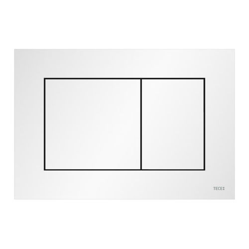 TECE TECEnow WC-Betätigungsplatte 9240417 weiß matt, für Zweimengentechnik