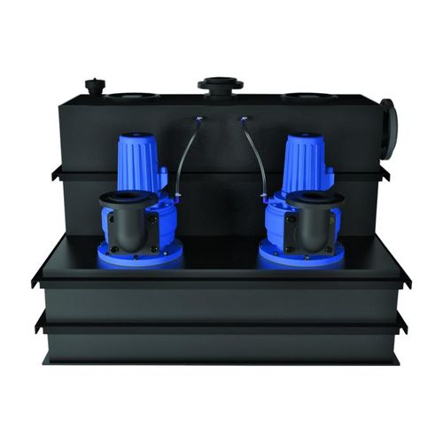 SFA SaniCubic 2 Hochleistung-Hebeanlage CUBIC2SC40T SC4.0T, 4 kW, 400 V, mit 1 Kanalradpumpe, schwarz
