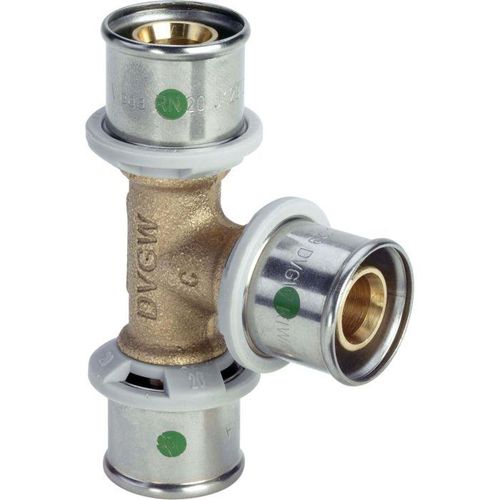 Viega Sanfix-P T-Stück 566876 40 x 32 x 40 mm, mit SC-Contur, Rotguss