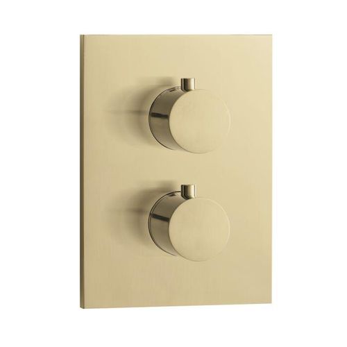 Herzbach Design iX PVD Thermostat 21.503050.2.41 Brass Steel, UP, für 2 Verbraucher