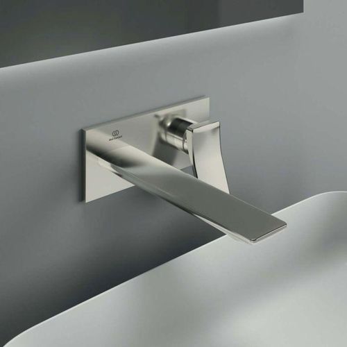 Ideal Standard Conca Fertigmontageset A7372GN Aufputz-Wandarmatur, 220 mm, Silver Storm
