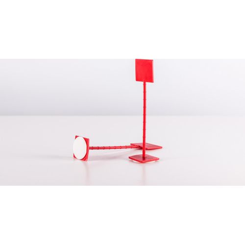 5000 Stück Estrichmessstelle, Rot mit Klebepunkt