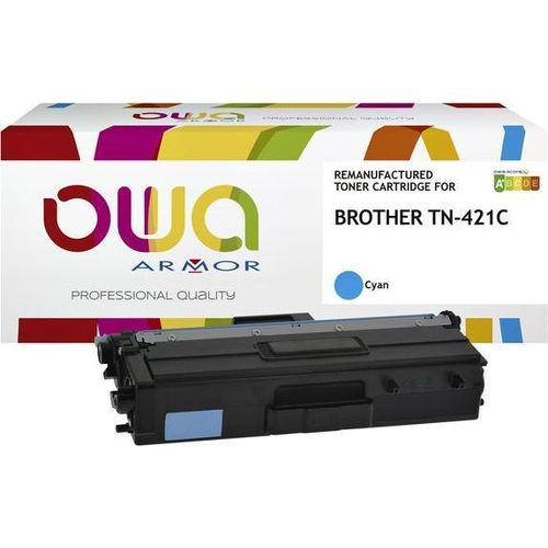 OWA Armor toner kompatibilní s Brother TN-421C, 1800st, modrá/cyan