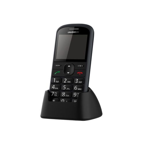 UNIVERSUM W60-C - Seniorenhandy ohne Vertrag mit großen Tasten - Ladestation, Notruftaste, großes Display, 900mAh Akku