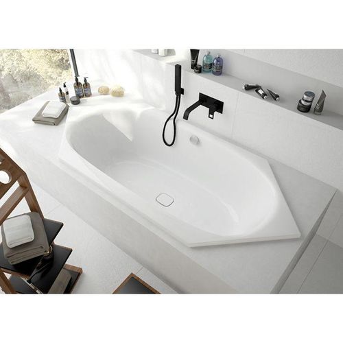 Hoesch iSENSI 6-Eck-Badewanne 3861.010 205x105cm, weiß