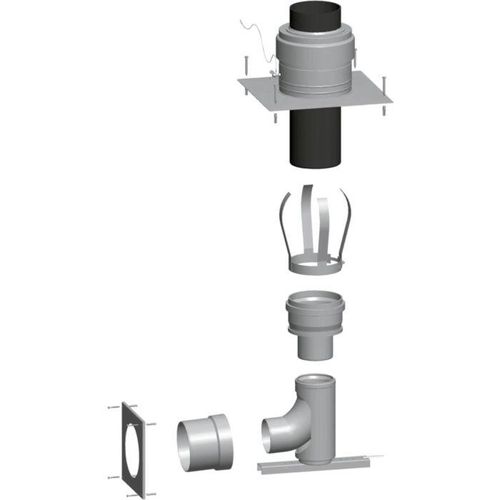 Wolf Schachtbausatz 2651829 DN 160, raumluftunabhängig, für Kaskade