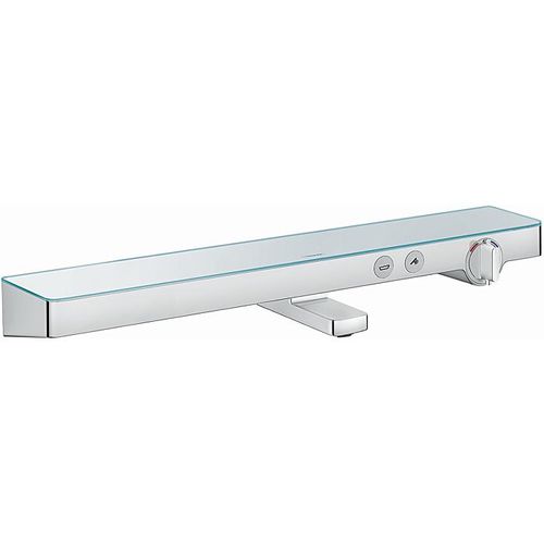 hansgrohe ShowerTablet Select 700 13183000 Aufputz Thermostat, für 2 Verbraucher, Glasablage