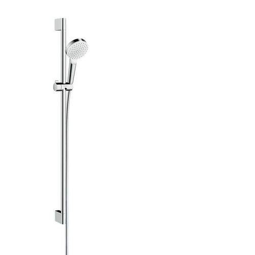 hansgrohe Crometta 1jet Brauseset 26537400 weiß chrom, mit 90 cm Brausestange