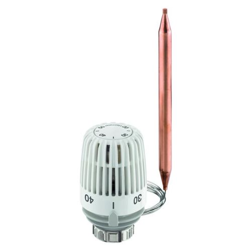 Heimeier Thermostat-Kopf K 640200500 weiss, mit Anlege- bzw. Tauchfühler