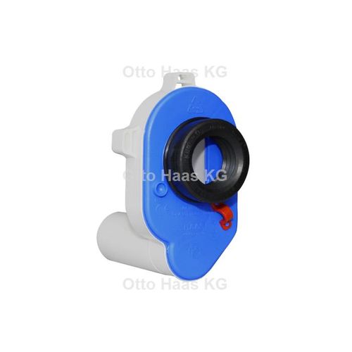 HAAS PE-Urinal-Absauge-Siphon 6280 DN 50, Ablauf waagerecht, blau