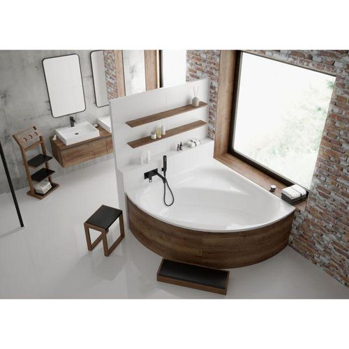 Hoesch iSENSI Eck-Badewanne 3843.010 150 x 150 cm, weiß