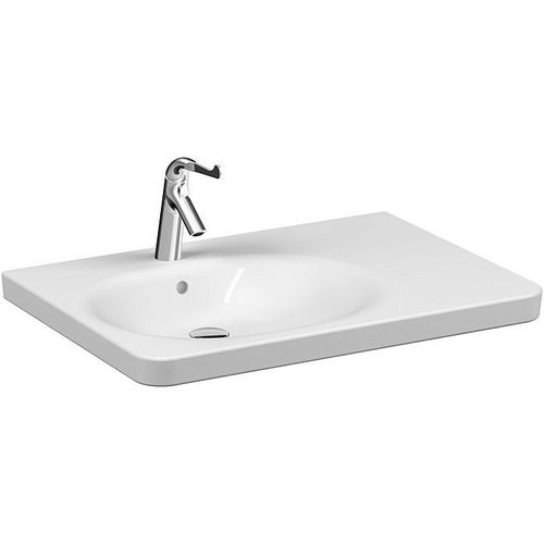 Vitra Conforma Waschtisch 5966B003-0001 79,5x57cm, weiß, Hahnloch mittig Becken