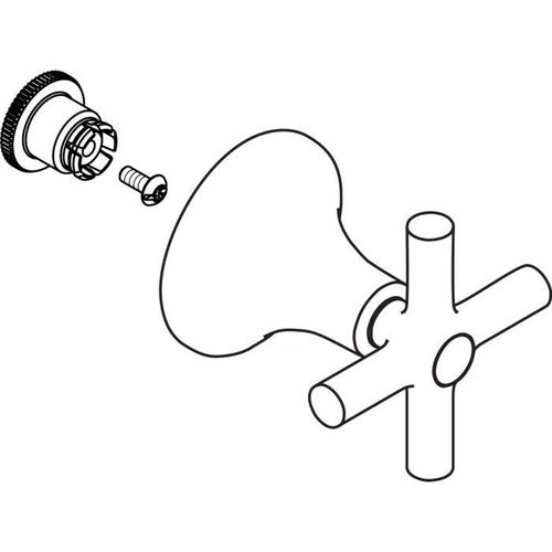 hansgrohe Kreuzgriff Axor Terrano chrom 37995000