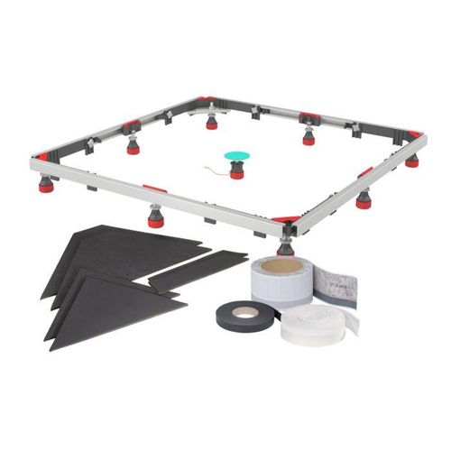 MEPA Duschwannen Set Montagerahmen SF 3S+ 182123 mit ADS, für Stahlduschwannen, rechteckig