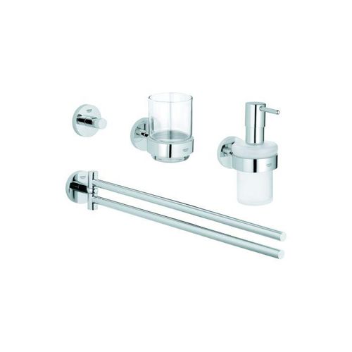 Grohe Essentials Bad-Accessories 40846001 chrom, Bad-Set 4 in 1