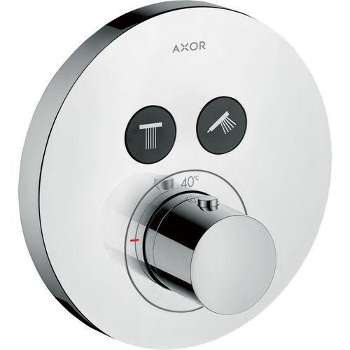 hansgrohe Axor ShowerSelect Round Thermostat 36723000 Thermostat, 2 Verbraucher, chrom