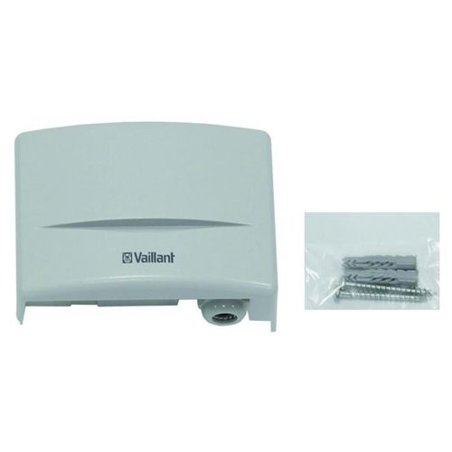Vaillant Funkuhrempfänger 009535 85x105x40 mm, mit integriertem Außenfühler, grau