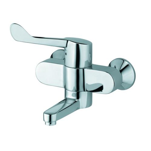 Kludi Medi-Care Waschtisch-Wand-Armatur 349220524 Klinikhebel, Ausladung 180 mm, chrom