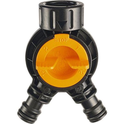 Ewuaqua Zweiwegeventil 72057 zur Abzweigung in 2x Schläuche, Kunststoff