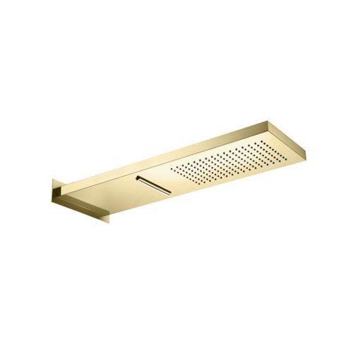 Herzbach LIVING SPA Wand-Regenbrause 30.661600.2.03 537x165mm Regen/Schwall PVD Gold
