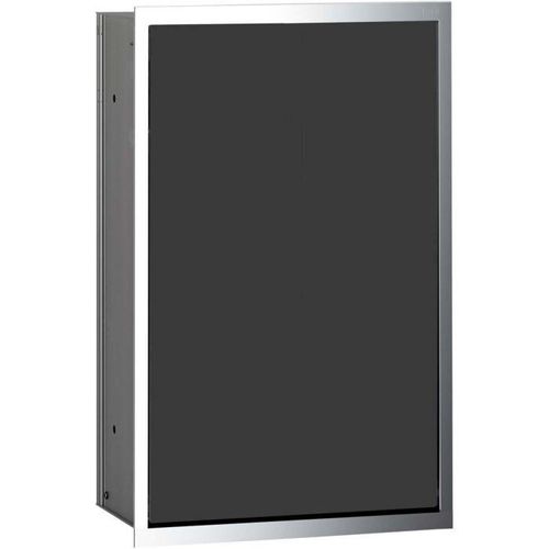 Emco Asis Modul 300 Abfallsammler 973227930 chrom/schwarz, Unterputzmodell