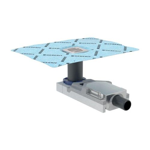 Geberit Bodenablauf 154052001 Fußboden ab 65 mm, für bodenebene Dusche