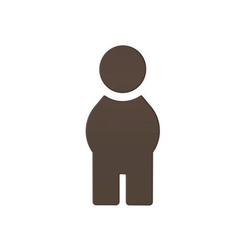 Hewi 801 Symbol Mann 801.91.01084 umbra, selbstklebend