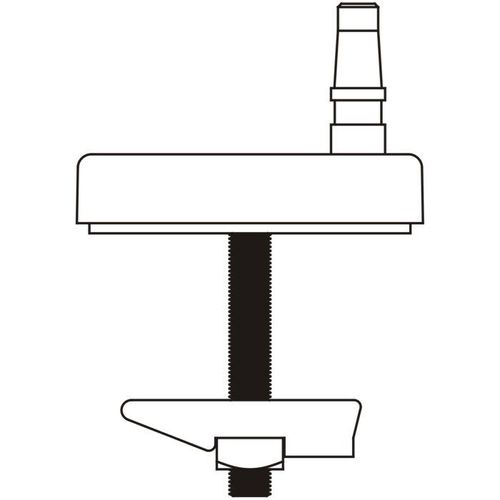 Pagette Pagette S 3 Steckbefestigung 793100200 Edelstahl, von oben für integrierte Befestigung