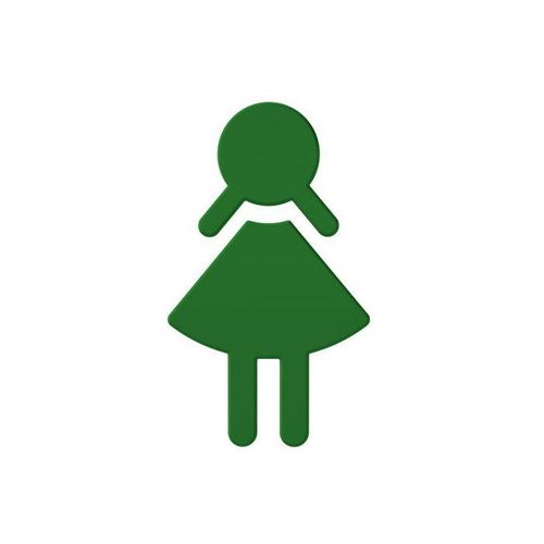 Hewi 801 Symbol Frau 801.91.02072 maigrün, selbstklebend