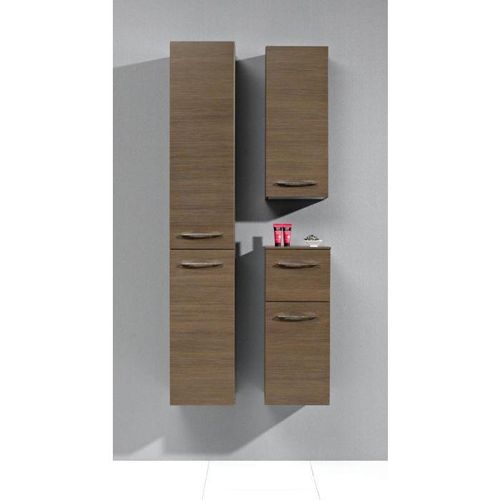 Artiqua Midischrank Serie 818, 73x30x30cm Anschlag rechts, Weiss Glanz, 1 Tür, 1 Schublade
