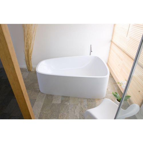 Hoesch Singlebath Duo Badewanne 3698.010 weiss, 179,8x117,3cm, freistehend, Überlauf links