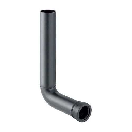 Geberit Spülbogen 118210161 Ø 50 mm, 90Grad, für dicken Wandaufbau, PE-HD, schwarz