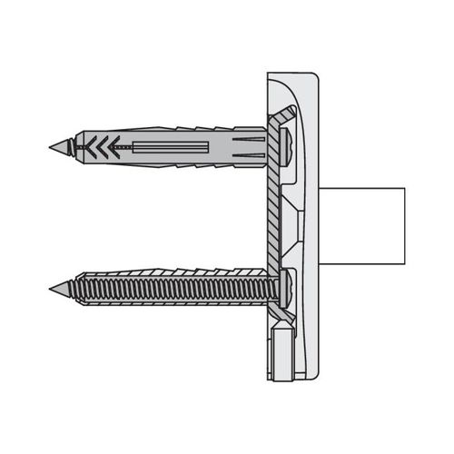 Hewi Befestigung BM1263.2 an Wand, d= 80mm, für Serie 950 und 802